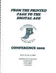 OGS Conference 2009: From the Printed Page to the Digital Age