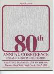 Creative Management in the 80's. 80th annual conference