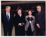 Roch Carrier, Adrienne Clarkson, Liz Hoffman, and Mike Ridley at Super Conference 2001