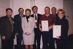 Deputy Minister of Culture Lucille Roch with award winners at Super Conference 2000