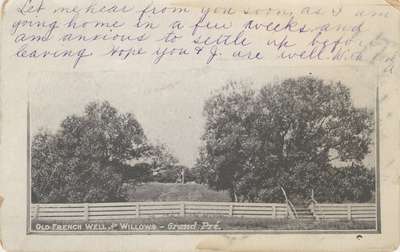 Old French Well and Willows, Grand Pré