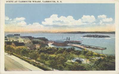 Scene at Yarmouth Wharf, Yarmouth, N.S.