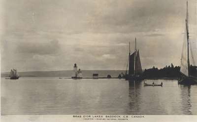 Bras D'Or Lakes, Baddeck, C.B., Canada. Courtesy Canadian National Railways