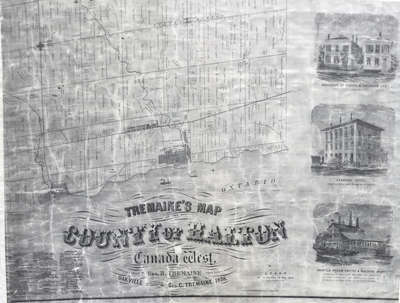 Tremaine's Map of the County of Halton 1858 - Southern Trafalgar Township