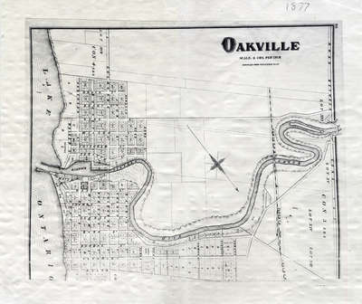 Map of Oakville 1877