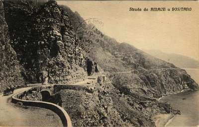 Strada da Amalfi a positano