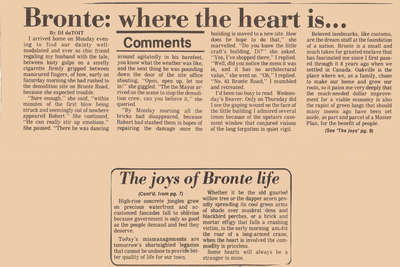 Bronte: where the heart is...