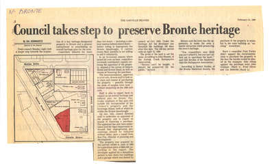 Council takes step to preserve Bronte heritage