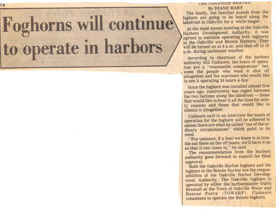 Foghorns will continue to operate in harbors