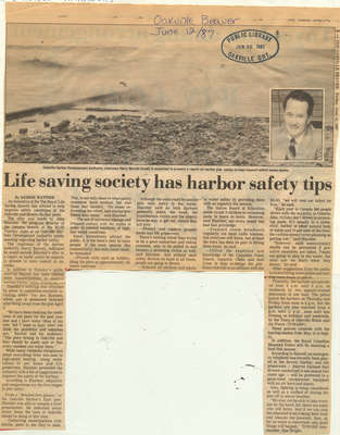 Life saving society has harbor safety tips