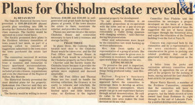 Plans for Chisholm estate revealed