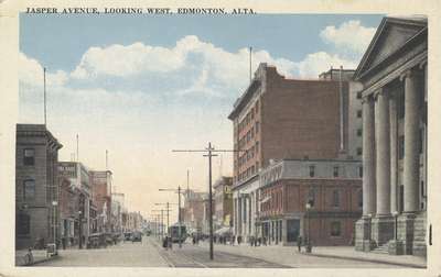 Jasper Avenue, looking west, Edmonton, Alta.