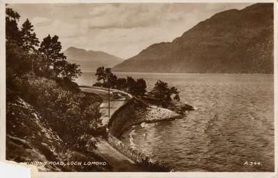 Winding road, Loch Lomond