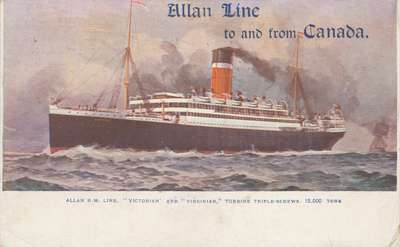 Allan Line to and from Canada