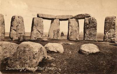 Stonehenge from Altar Stone