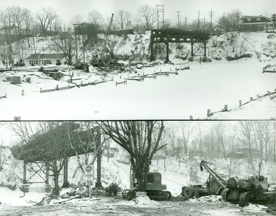 Demolition of Radial Bridge