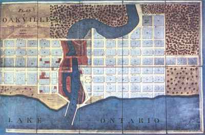 1835 Palmer Plan of Oakville  OHS #56