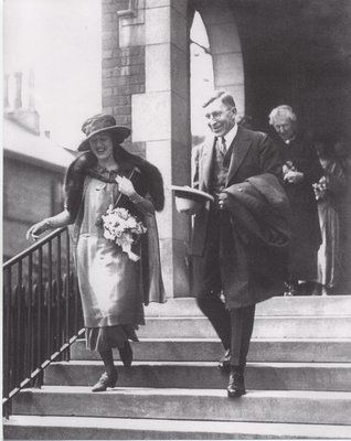 Marian Robertson Banting and Sir Frederick Banting On Their Wedding Day