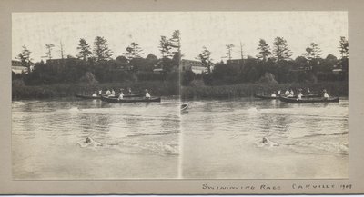 Swimming race, Oakville 1908