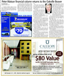 Peter Watson financial column returns to Oakville Beaver