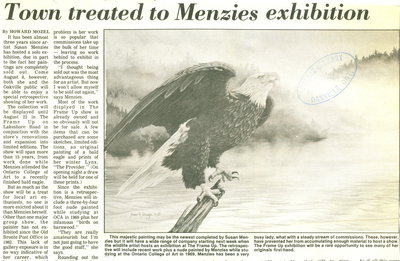 Town treated to Menzies exhibition