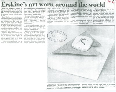 Erskine's art worn around the world