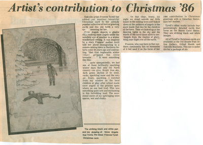 Artist's contribution to Christmas '86