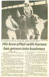 His love affair with horses has grown into a business