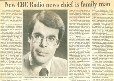 New CBC Radio news chief is family man