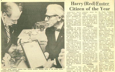 Harry 'Red' Foster Citizen of the Year