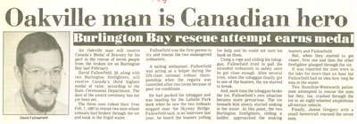 Oakville man is Canadian hero