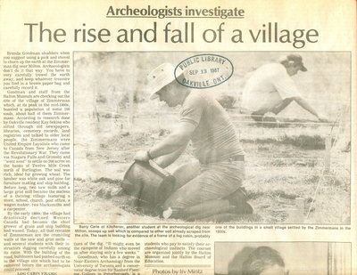 The rise and fall of a village