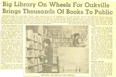 Big library on wheels for Oakville