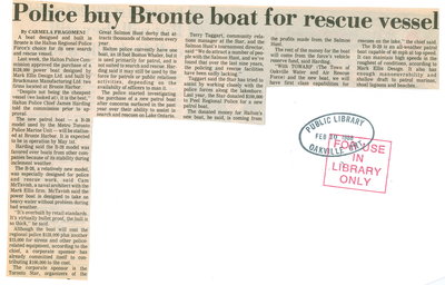 Police buy Bronte boat for vessel
