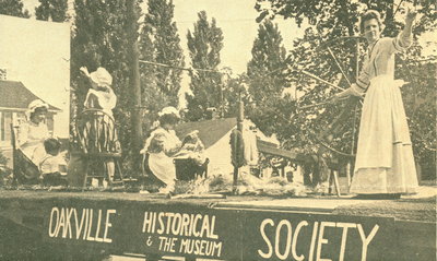 <font color="white" face="verdana">Oakville Historical Society and Museum Centennial parade float