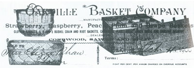 Oakville Basket Company advertisement