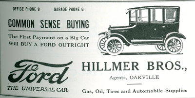 Hillmer Bros. Ford Dealership advertisement