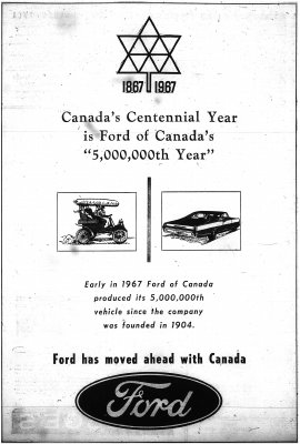 Ford Motor Company of Canada advertisement