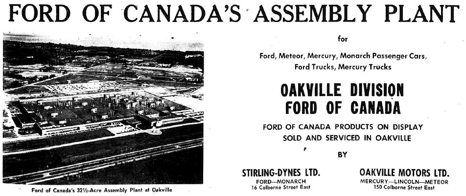 Ford Assembly Plant, Oakville Division