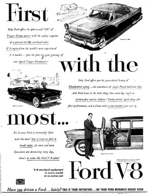 Ford V8 advertisement