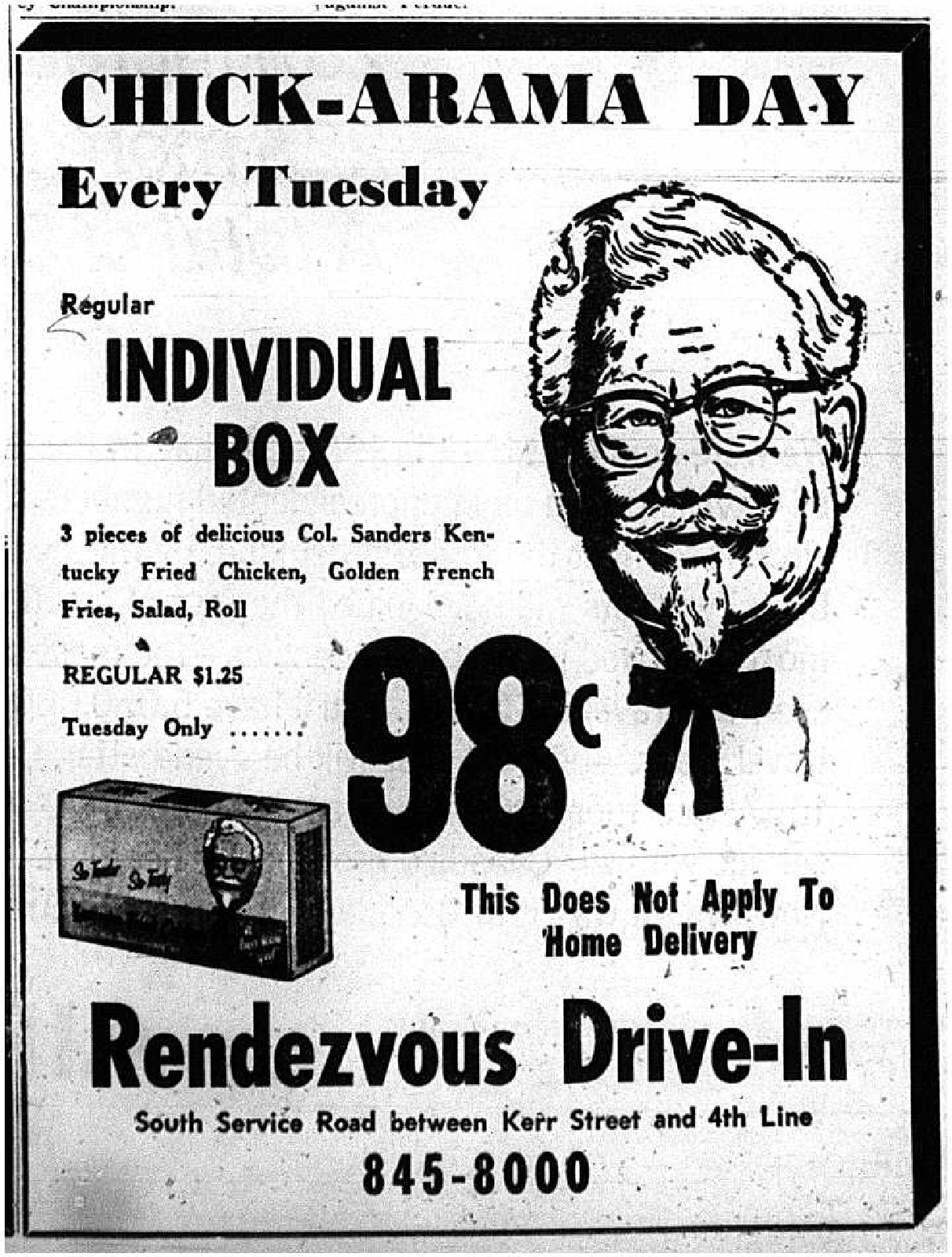 KFC Advertisement, 1966