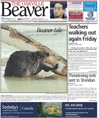 Oakville Beaver, 10 Jan 2013