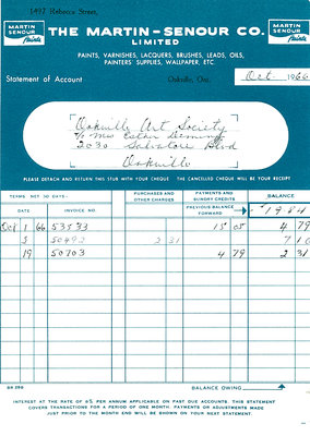 Receipt from The Martin-Senour Company Ltd.