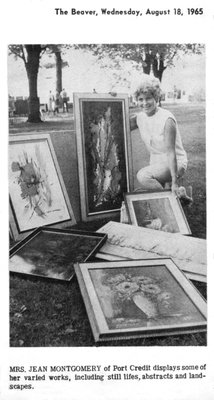 Art on the Green - Jean Montgomery and her work.