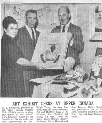 "Art Exhibit Opens at Upper Canada"