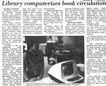 Library computerizes book circulation
