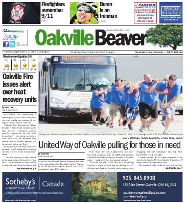 Oakville Beaver, 12 Sep 2013