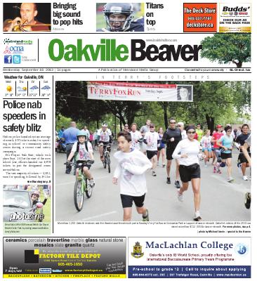 Oakville Beaver, 18 Sep 2013