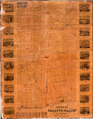 Tremaine's Map of the County of Halton 1858