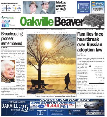 Oakville Beaver, 10 Jan 2014